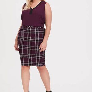 Plaid Torrid Pencil Skirt